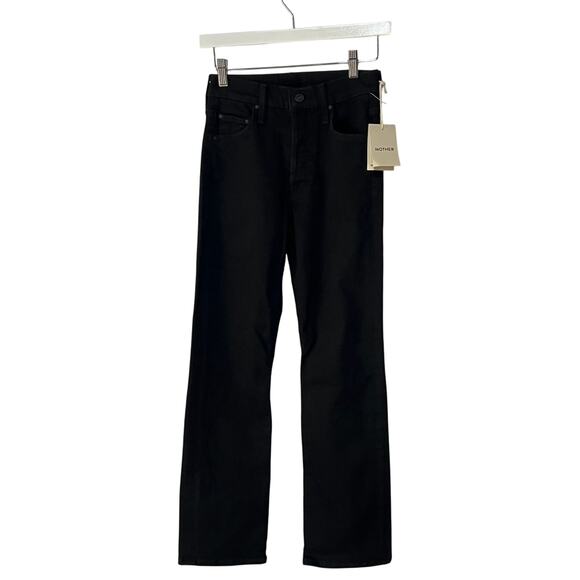 MOTHER JEANS WOMENS 24 TOMCAT STRAIGHT ANKLE STRETCH LASTING IMPRESSION BLACK - Picture 5 of 14